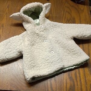 Cozy Cream Kids Jacket with Ears